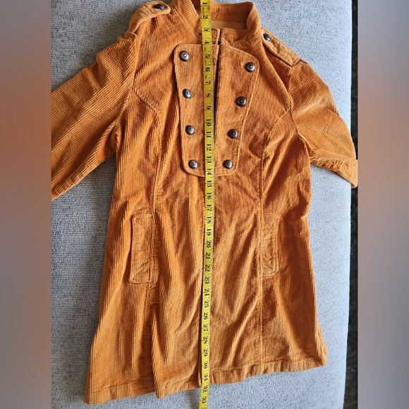 Live A Little Orange Sargeant Peppers Style Corduroy Jacket - Picture 6 of 10